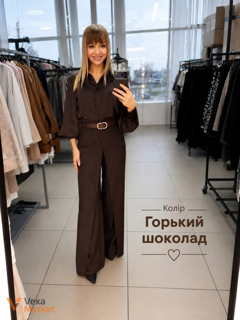 Жіночі брюки модель 0516 костюмка lux — фото 3