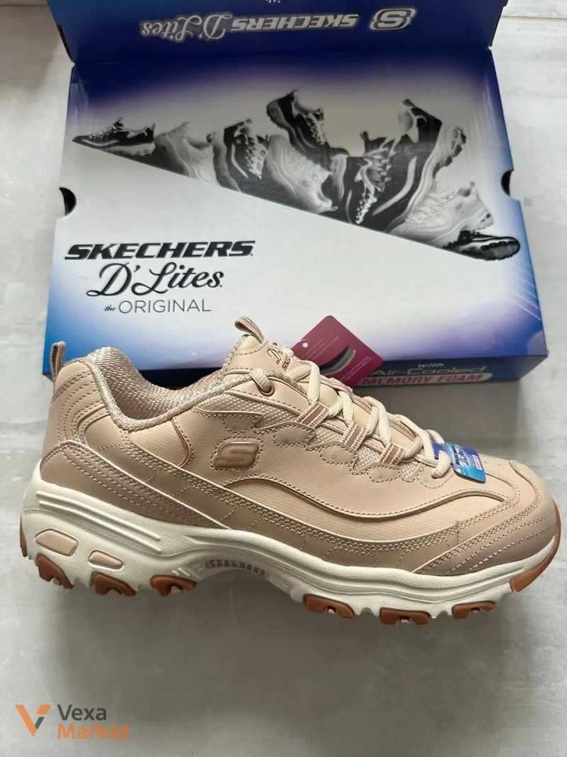 Жіночі кросівки Skechers D'Lites шкіряні з меморі устілкою 28 см — фото 5