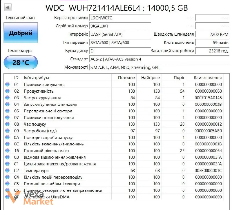 Жорсткий диск Western Digital DC HC530 14TB SATA 6Gb/s 7200 RPM — фото 2