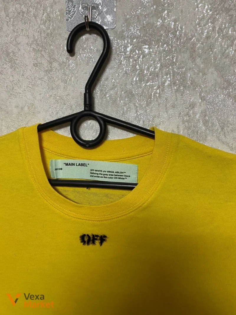 Жовта футболка Off-White жіноча розмір S — фото 2