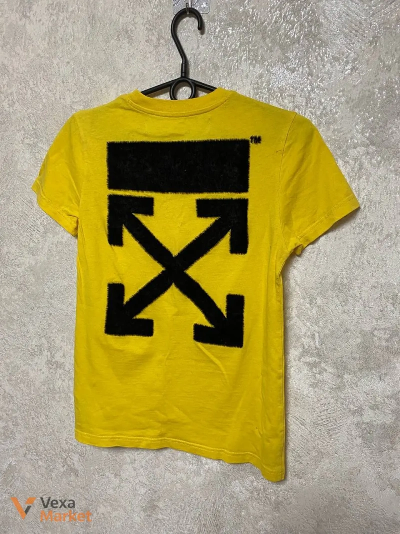 Жовта футболка Off-White жіноча розмір S — фото 5