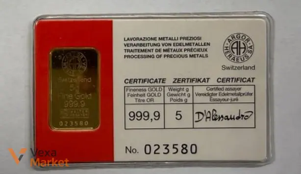 Золоті зливки Umicore 5 г — фото 8
