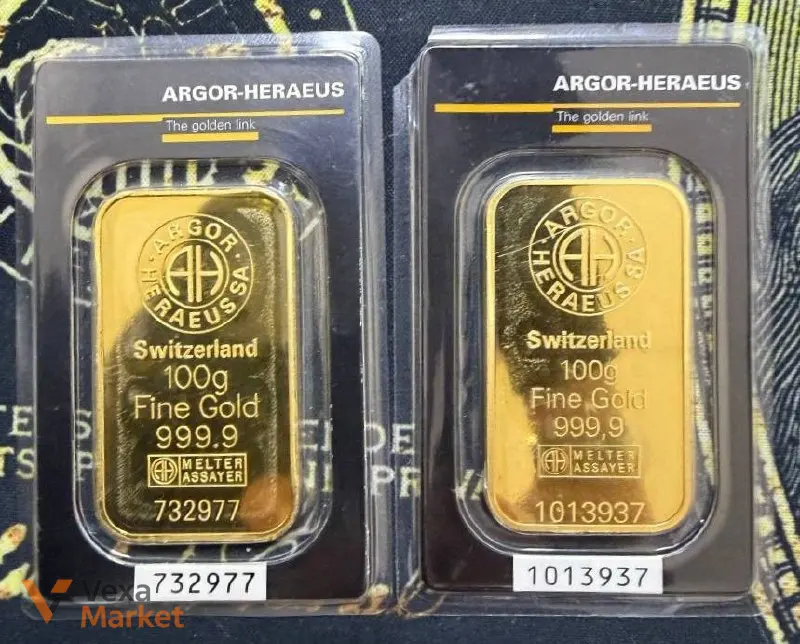 Золоті зливки Umicore, Argor/C.Hafner, Valcambi, Comerzbank з пошкодженою упаковкою — фото 3