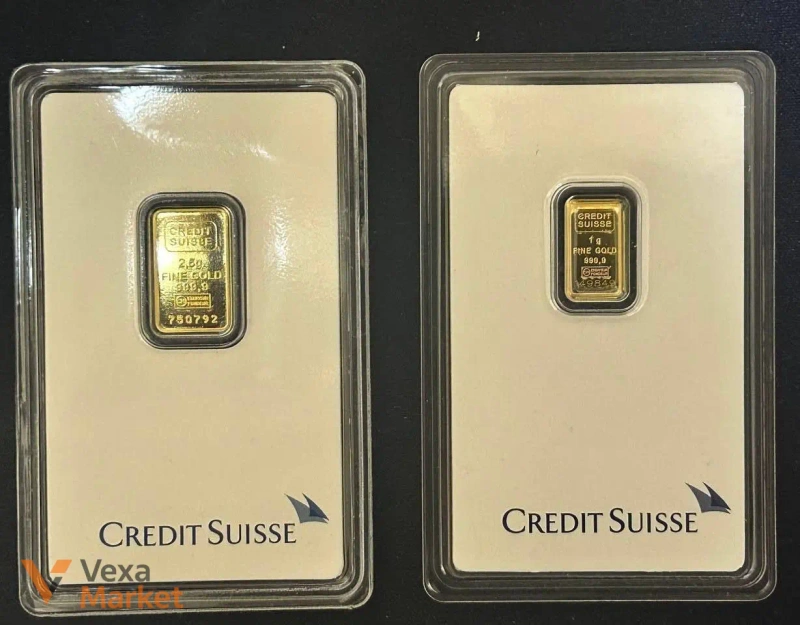 Золоті зливки Umicore та Credit Suisse з пошкодженою упаковкою — фото 3