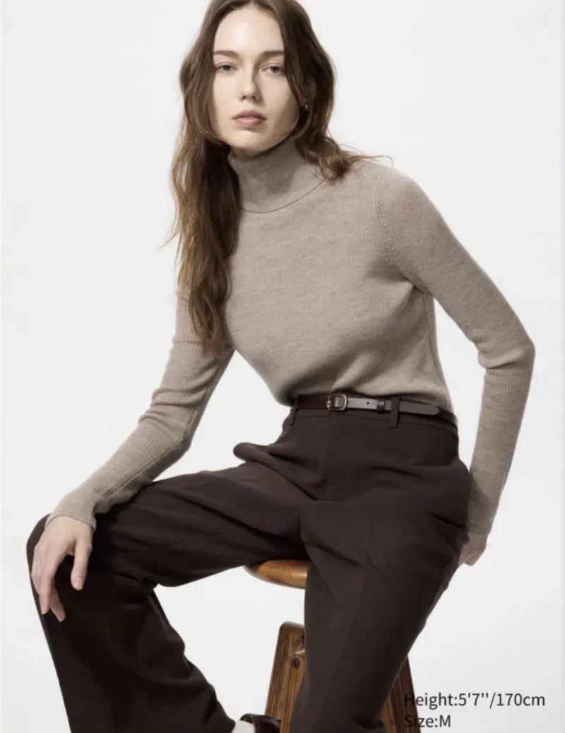 100% вовна мериноса Uniqlo светр uniqlo , джемпер Uniqlo, гольф Uniqlo, водолазка Uniqlo — фото 3