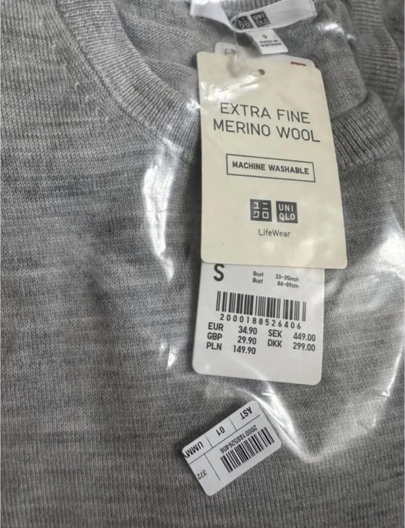 100% вовна мериноса Uniqlo светр uniqlo , джемпер Uniqlo, гольф Uniqlo, водолазка Uniqlo — фото 8