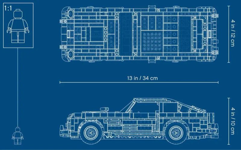 ‼️1295 деталей‼️Конструктор Aston Martin DB5 James Bond 007 (10262)‼️В КОРОБОЧЦІ — фото 8