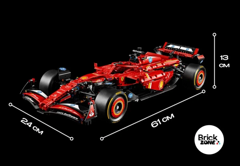 ‼️1361 деталь‼️Конструктор Ferrari F1 SF-24 Car (42207) Болід Формули 1 — фото 8