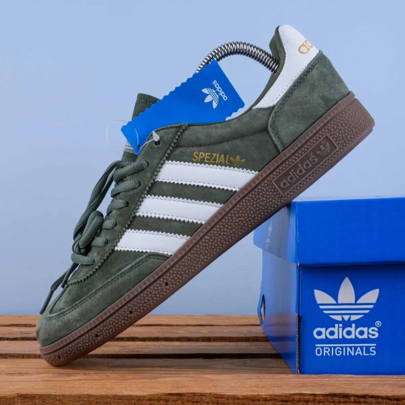 (1949) Кросівки кеди Adidas Handball Spezial хакі (41-45) адідас, В'єтнам — фото 4