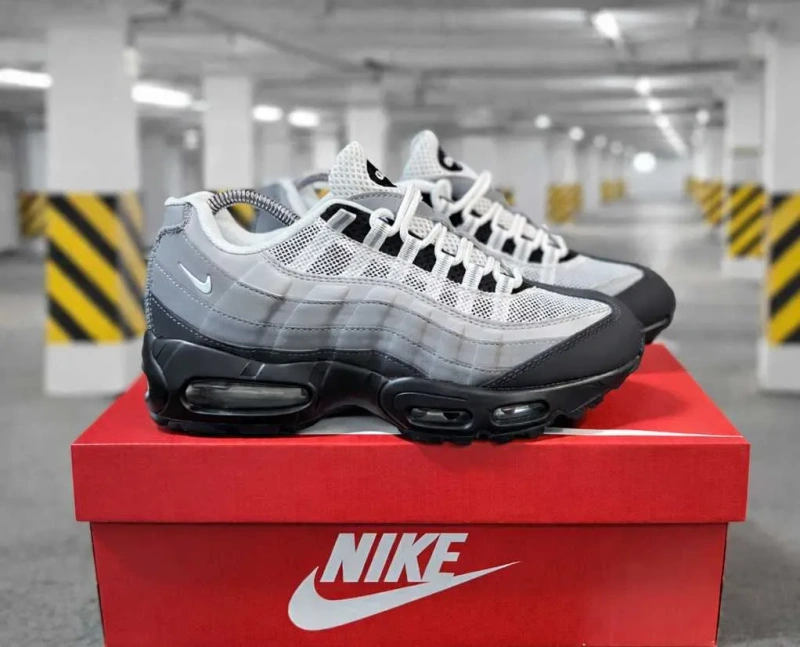 (2242) Кросівки Nike Air Max 95 чорні з сірим (37-41) найк найки — фото 7