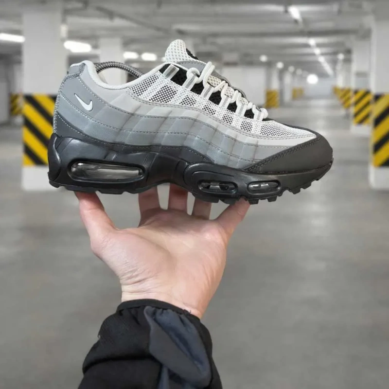 (2242) Кросівки Nike Air Max 95 чорні з сірим (37-41) найк найки — фото 8