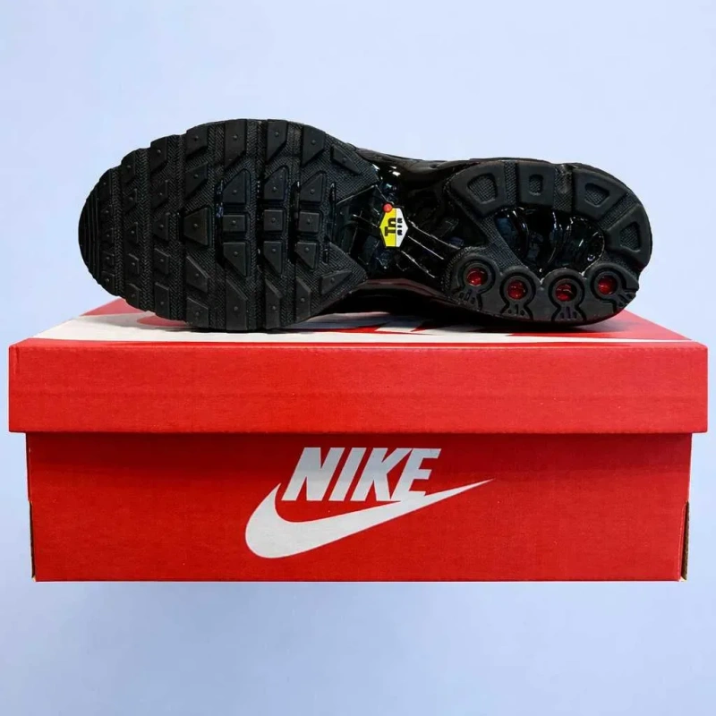 (2269) Акція! Кросівки Nike Air Max TN Plus чорні шкіряні (37-45) найк найки — фото 4