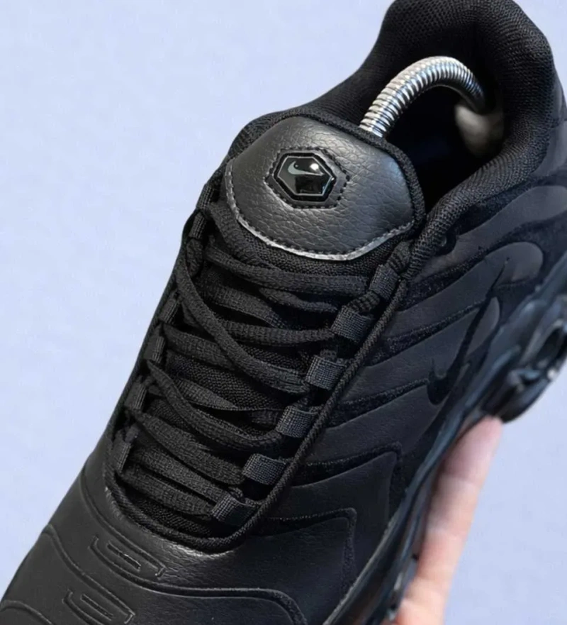 (2269) Акція! Кросівки Nike Air Max TN Plus чорні шкіряні (37-45) найк найки — фото 6