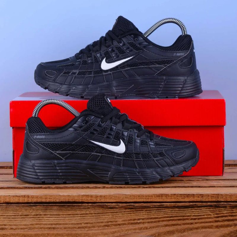 (2307) Акція! Кросівки Nike P-6000 чорні з білим логотипом (36,37,38,39) найк найки — фото 3