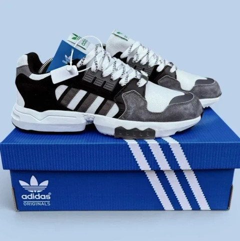 (2309) Акція! Кросівки Adidas ZX Torsion сірі з білим (41-45) адідас