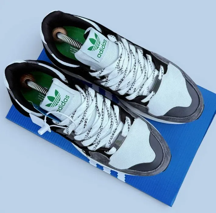 (2309) Акція! Кросівки Adidas ZX Torsion сірі з білим (41-45) адідас — фото 3