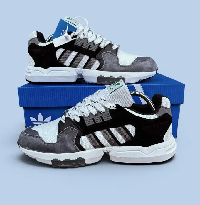 (2309) Акція! Кросівки Adidas ZX Torsion сірі з білим (41-45) адідас — фото 5