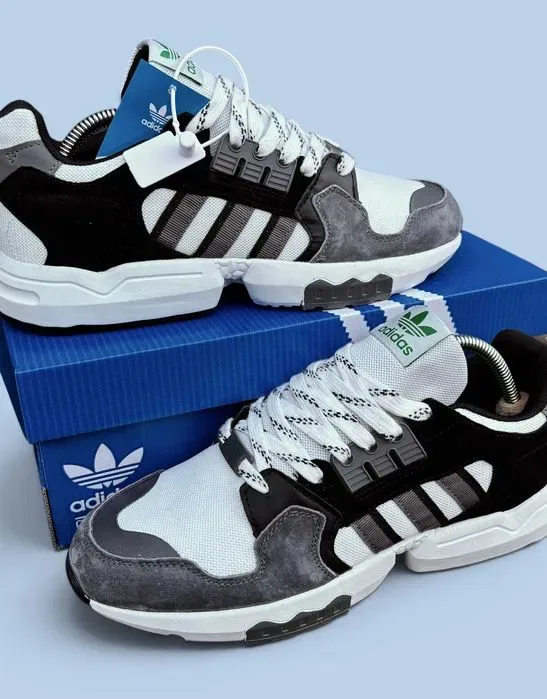 (2309) Акція! Кросівки Adidas ZX Torsion сірі з білим (41-45) адідас — фото 6