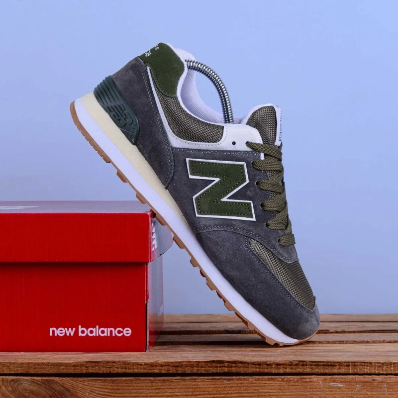 (2391) Акція! Кросівки New Balance 574 хакі (41-46) нб nb ню беленс — фото 4