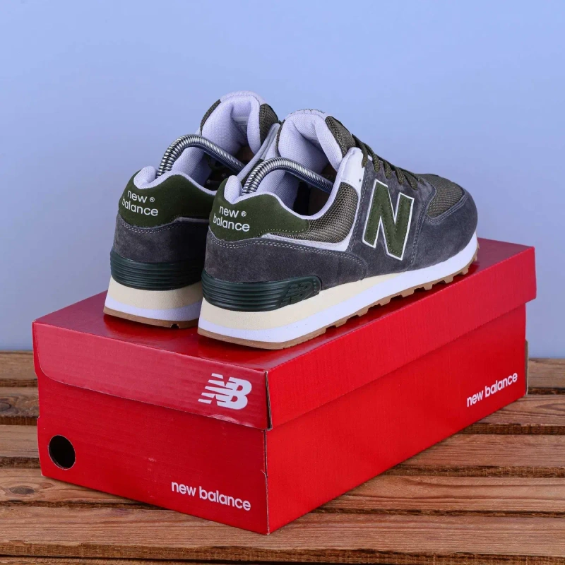 (2391) Акція! Кросівки New Balance 574 хакі (41-46) нб nb ню беленс — фото 5