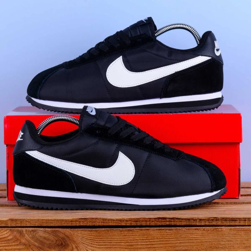 (2397) Акція! Кросівки Nike Cortez чорні з білим (41-45) найк найки В'єтнам — фото 3