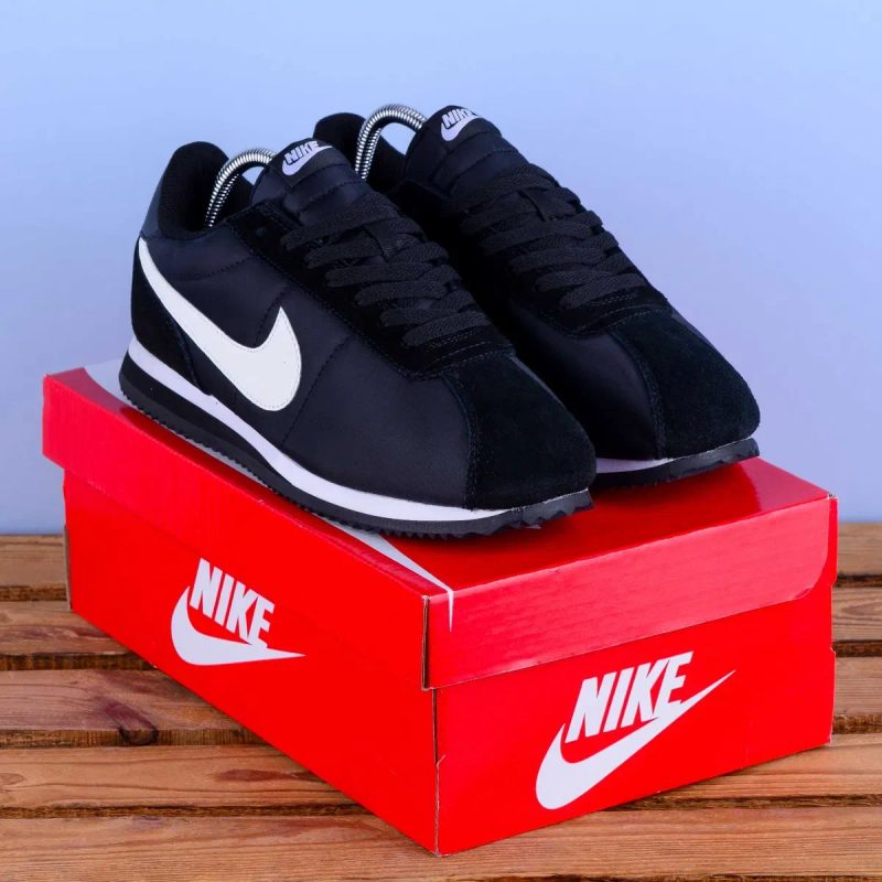 (2397) Акція! Кросівки Nike Cortez чорні з білим (41-45) найк найки В'єтнам — фото 4