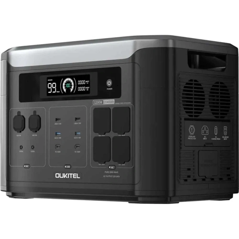 3200Вт! Потужна зарядна станція Oukitel BP3000EВт | 2048 Вт·год LiFePO4 — фото 2