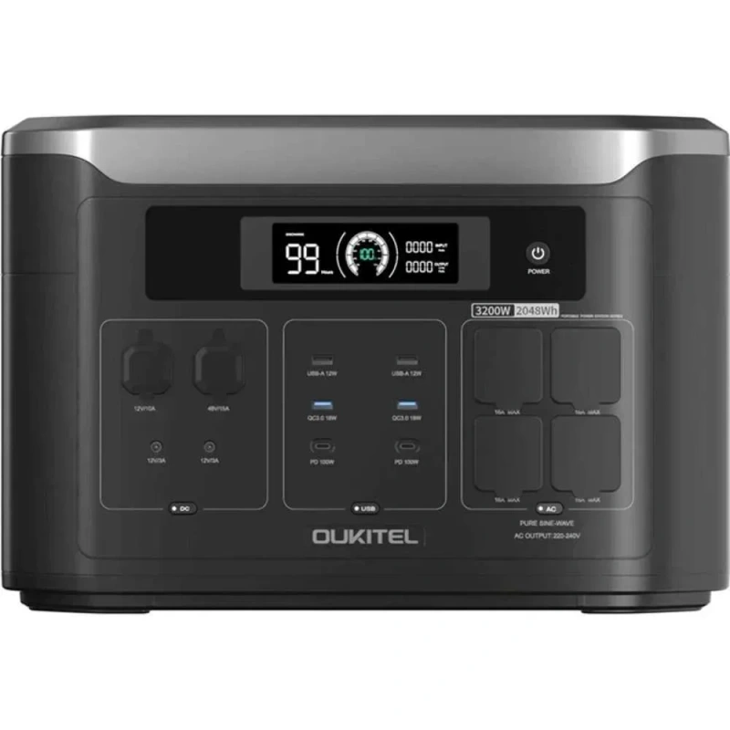 3200Вт! Потужна зарядна станція Oukitel BP3000EВт | 2048 Вт·год LiFePO4 — фото 3