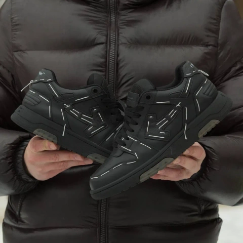 37-45 р кросівки Off White Out Of Office 'Sartorial Stitch - Black'