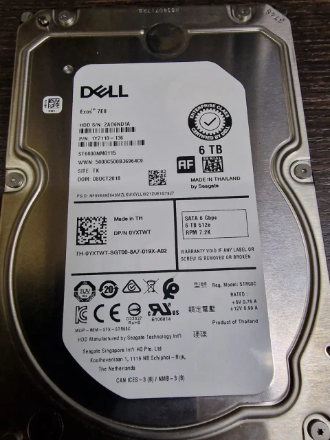 6Тб жёсткий диск супернадёжный 3,5" SATA