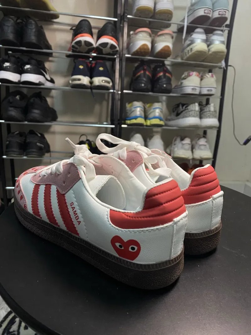 Adidas Samba x Comme des Garçons Play White Pink, розмір 40 — фото 3