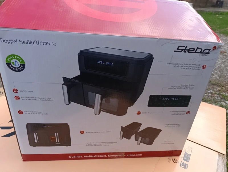 Аерофритюрниця-мультипіч дві зони Steba HF 9500 DUO — фото 8
