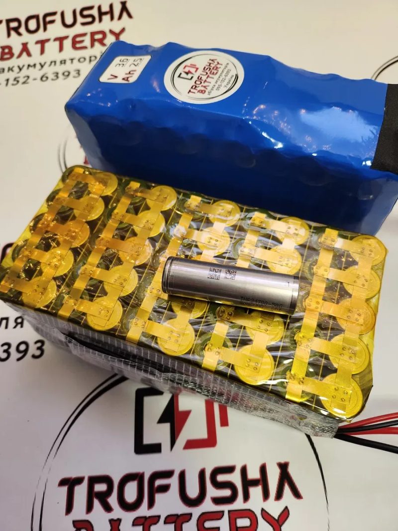 Аккумулятор для электровелосипеда Trofusha 36V 25Ah Samsung 50G в термоусадке (80-90 км хода), усиленная батарея 36В 25Аг — фото 3