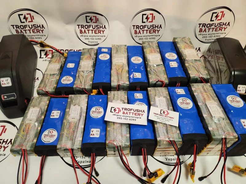 Аккумулятор для электровелосипеда Trofusha 36V 25Ah Samsung 50G в термоусадке (80-90 км хода), усиленная батарея 36В 25Аг — фото 5