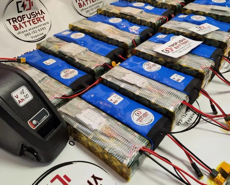 Аккумулятор для электровелосипеда Trofusha 36V 25Ah Samsung 50G в термоусадке (80-90 км хода), усиленная батарея 36В 25Аг — фото 6