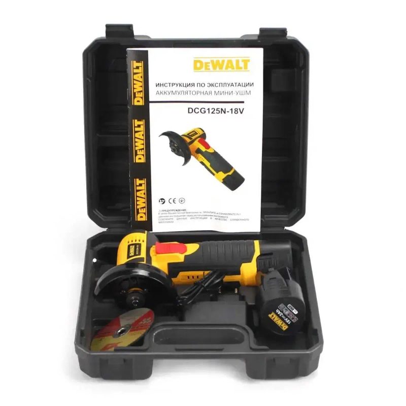 Аккумуляторная болгарка DeWalt DCG125N-12V.Арт. 9349 — фото 2
