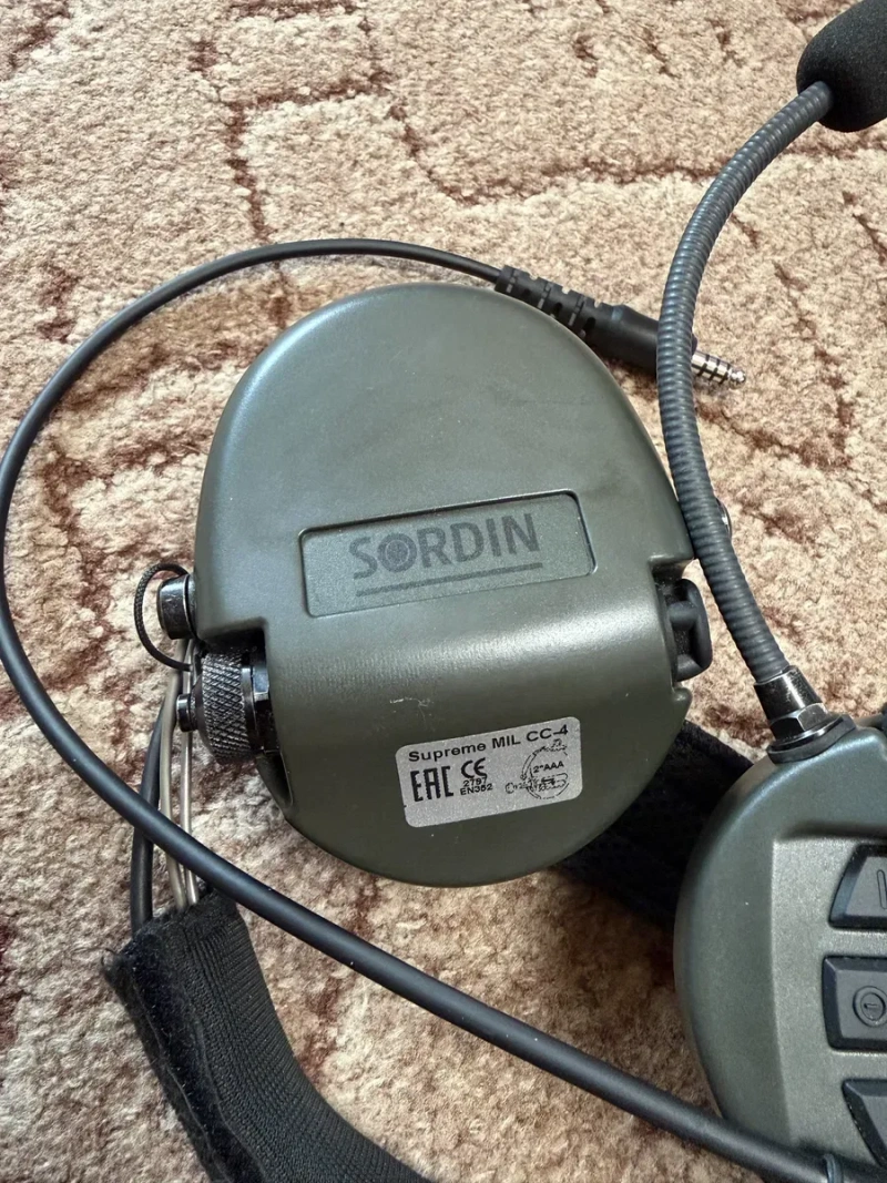 Активні навушники Sordin Supreme Mil CC-4 Neckband з мікрофоном та РТТ адаптером — фото 2