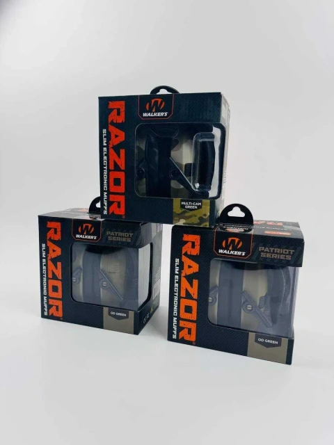 Активні навушники Walker's Razor Slim, Колір: OD Green Нові Оригінал, Арт: 40683, 40602