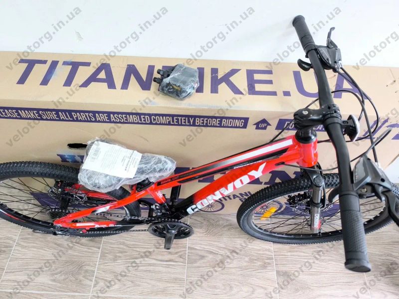 Акція! Новий Алюмінієвий Підлітковий Велосипед Crossbike Convoy 24"-26" рама 11-12,5 трансмісія SHIMANO, 21 швидкість, дискові гальма, легкий надійний — фото 2