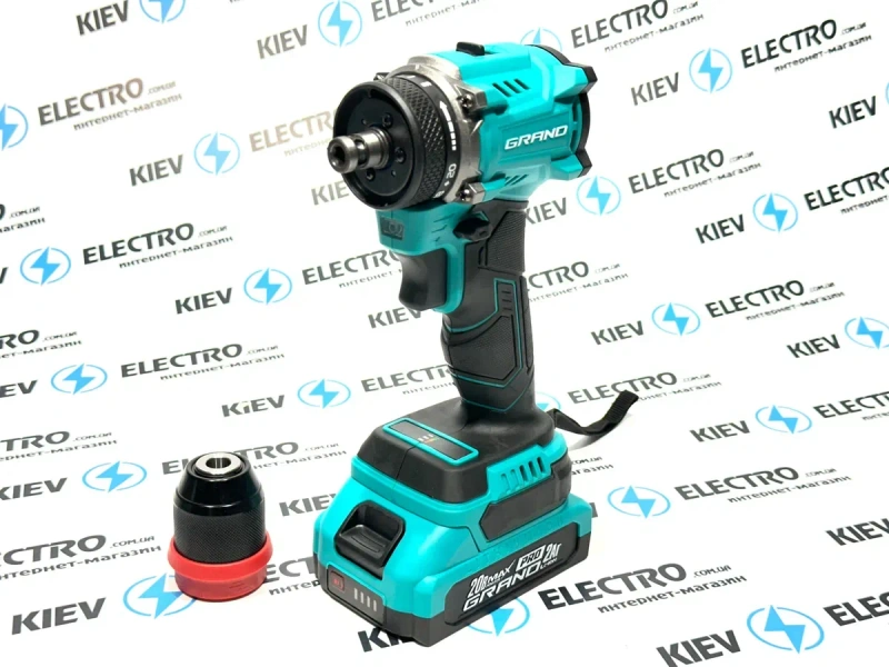 АКЦИЯ !! Шуруповерт Grand ДА-20/2 DFR BL BRUSHLESS (Съемный патрон) — фото 6