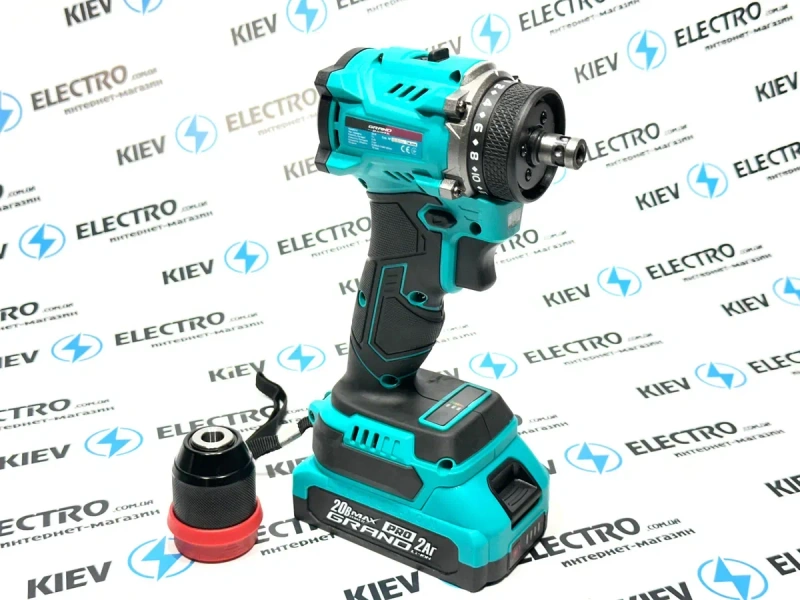 АКЦИЯ !! Шуруповерт Grand ДА-20/2 DFR BL BRUSHLESS (Съемный патрон) — фото 7