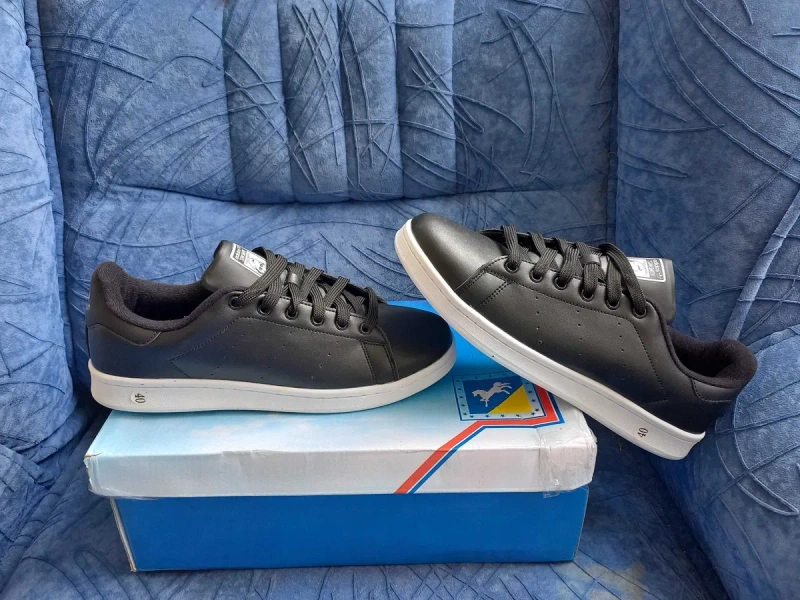 Акція знижка жіночі шкіряні чорні кросівки ADIDAS STAN SMITH (адідас ) — фото 3