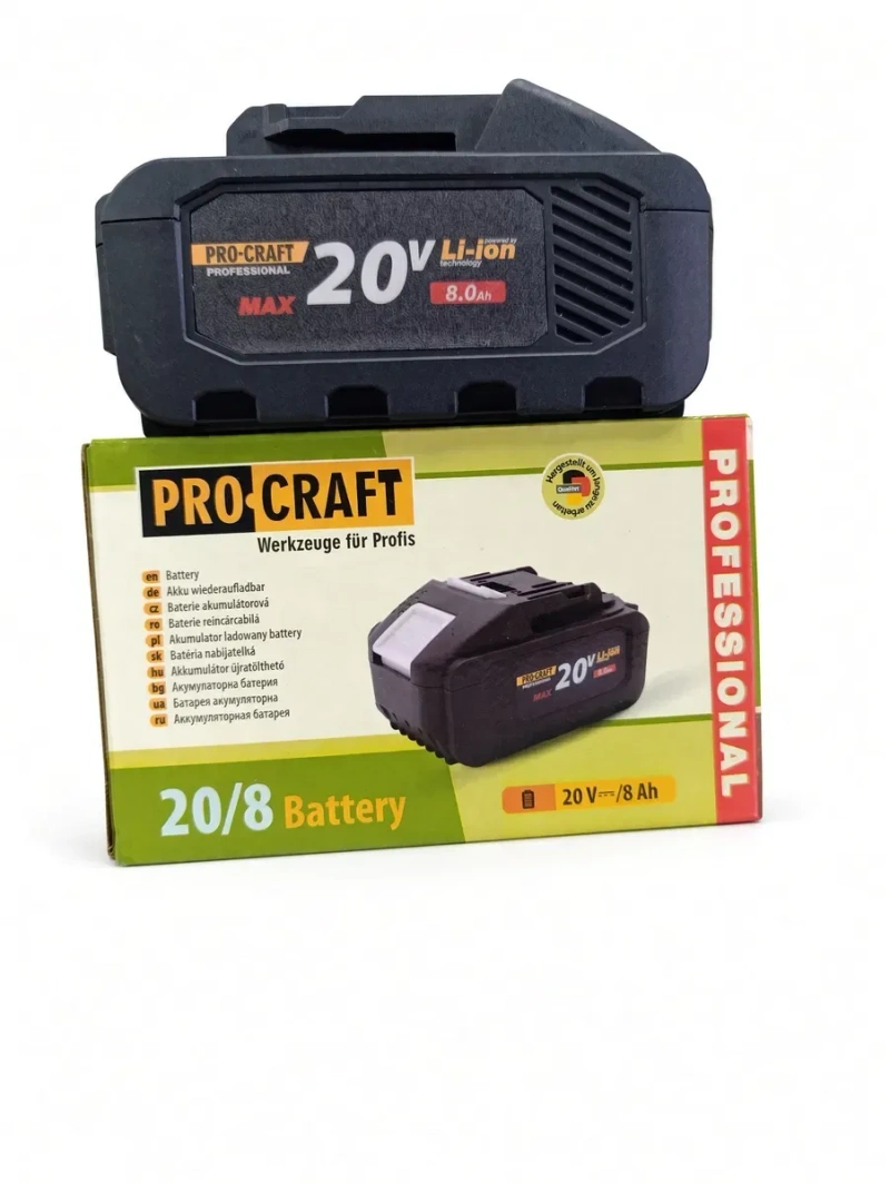 Акумуляторна батарея Procraft Battery20/8 (20В, 8Аг) — фото 2