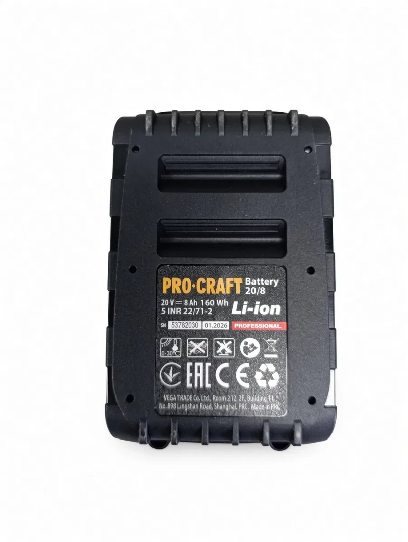 Акумуляторна батарея Procraft Battery20/8 (20В, 8Аг) — фото 6