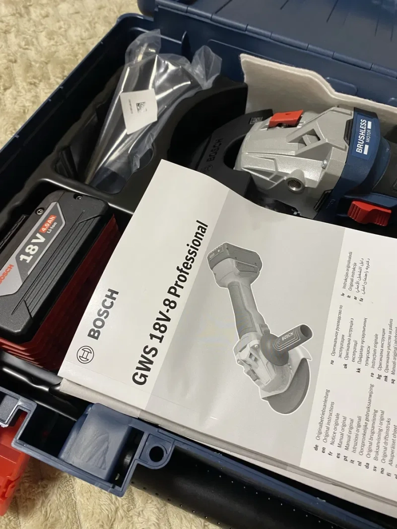 Акумуляторна кутова шліфмашина Bosch GWS 18V-8 (06019N9021) — фото 2