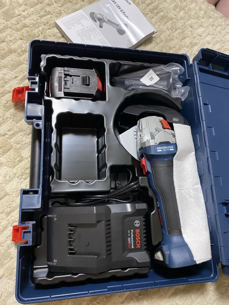 Акумуляторна кутова шліфмашина Bosch GWS 18V-8 (06019N9021) — фото 6