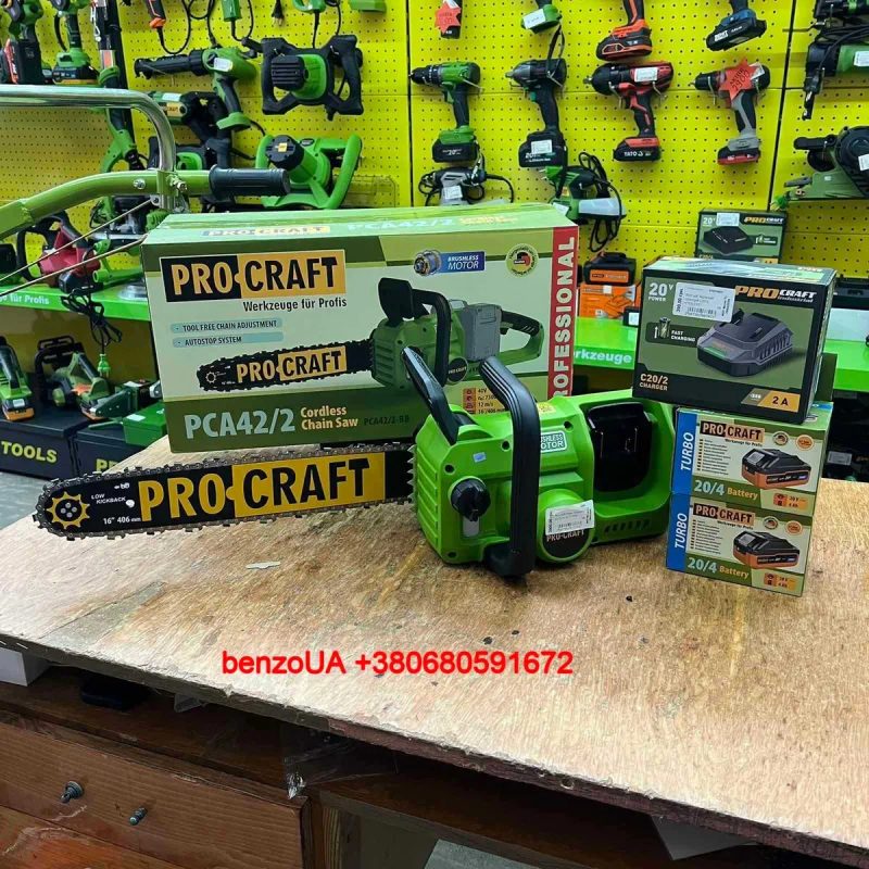 Акумуляторна пила Procraft PCA42/2 (2 акб по 4Аг + ЗП 20/2) — фото 7