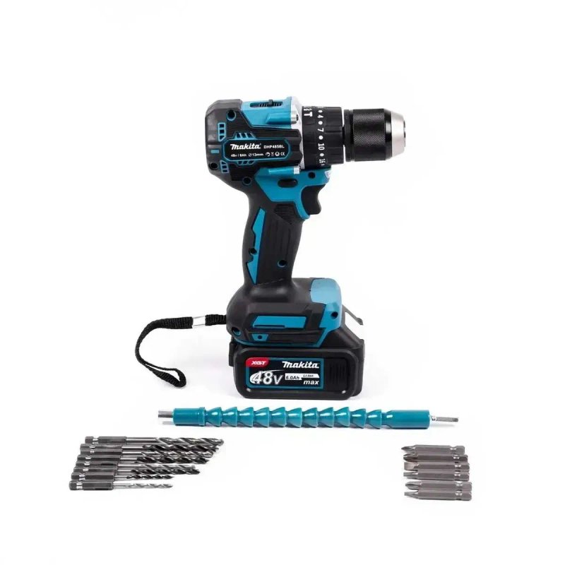 Акумуляторний набір 6в1 Makita 48V Шуруповерт, Гайковерт Секатор Перфоратор Міні-пила Болгарка — фото 6