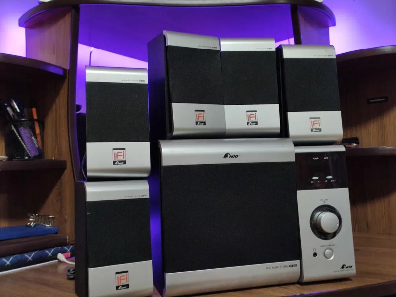 Акустична система 5.1 NOD SR-290  Hi-fi домашній кінотеатр аудіо колонки мультимедіа сабуфер саб — фото 3