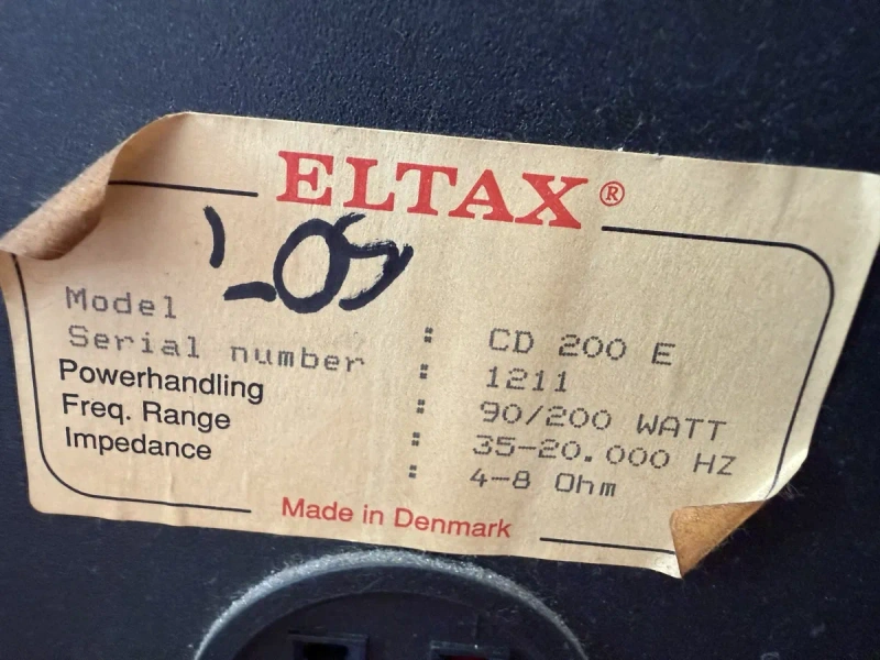 Акустика Eltax CD-200 E Made in Denmark 200W вінтажні колонки — фото 5